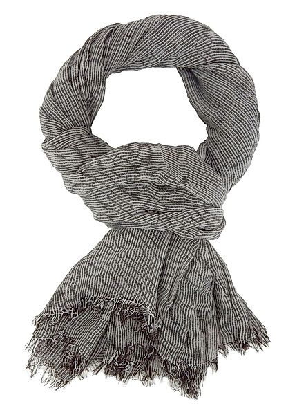 Ella Jonte Modeschal, leichter breiter Schal gestreift Baumwolle Viskose günstig online kaufen