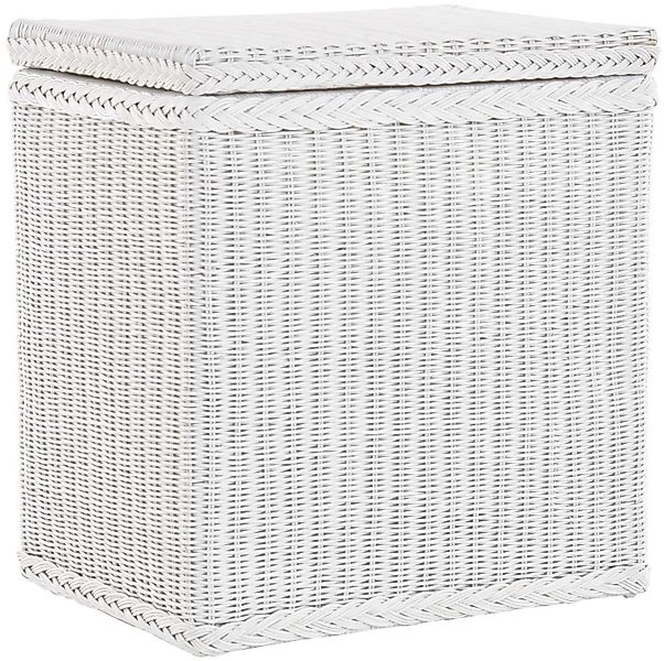 Krines Home Wäschekorb Rattan Wäschebox mit Deckel Wäschetruhe Wäschekorb W günstig online kaufen