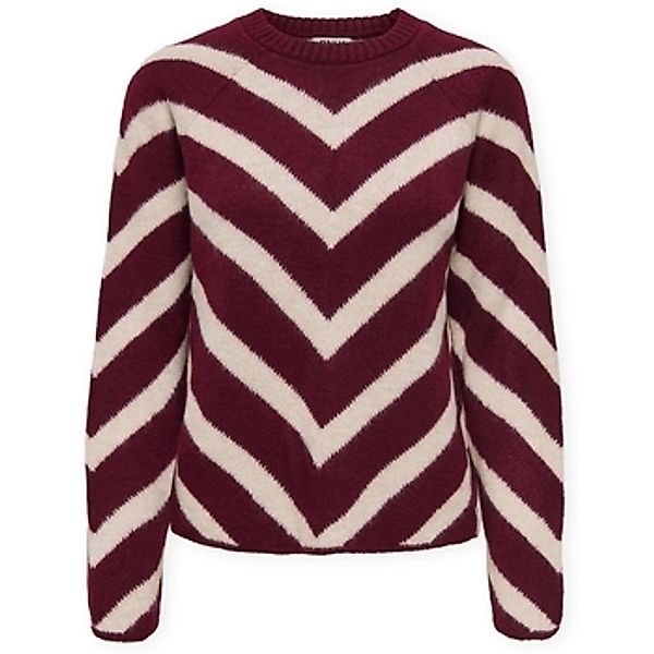 Only  Pullover Eliza Knit - Zinfandel/Whitecap günstig online kaufen