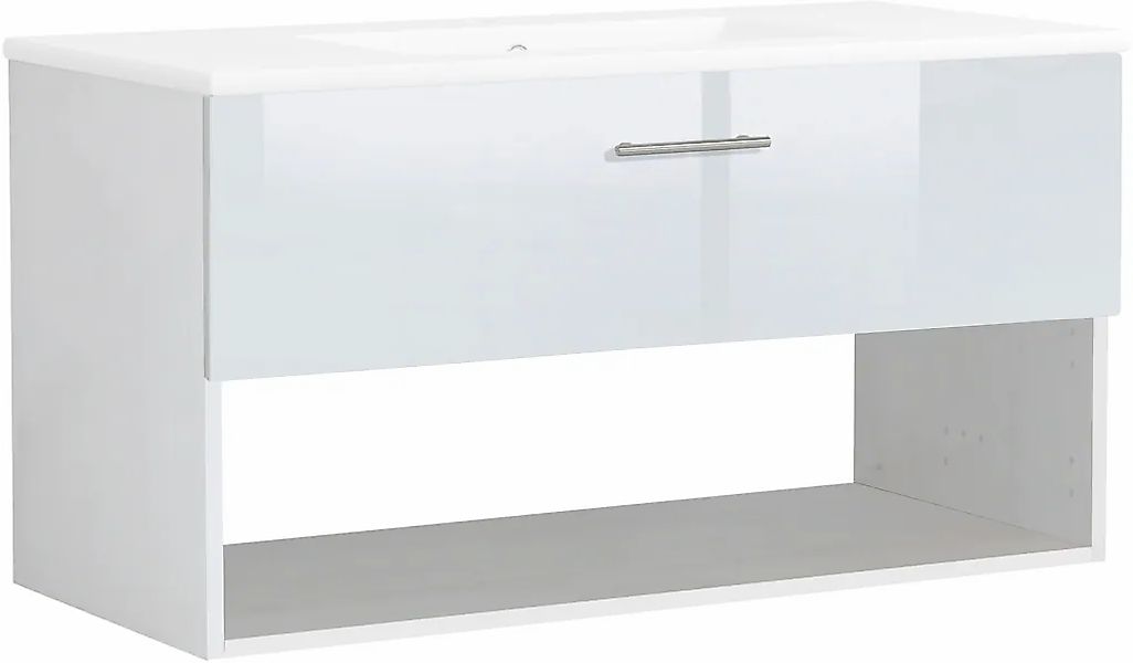 welltime Waschtisch "Trento Light mit Keramik-Auflagebecken", 1 Auzug und 1 günstig online kaufen