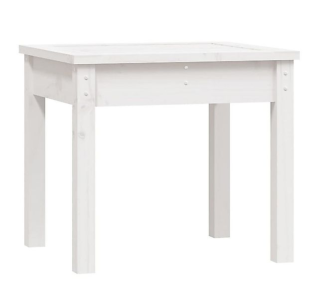 furnicato Gartenbank Weiß 50x44x45 cm Massivholz Kiefer (1-St) günstig online kaufen