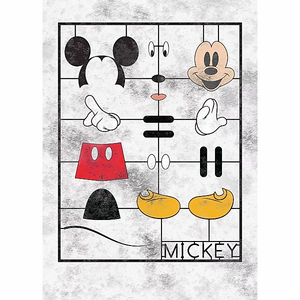 Komar Vliestapete »Digitaldruck Vlies - Mickey Kit - Größe 200 x 280 cm«, b günstig online kaufen