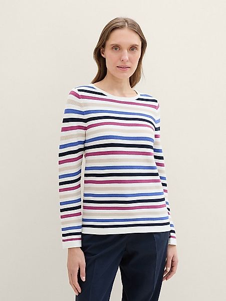 TOM TAILOR Strickpullover Pullover & Strickjacken Strickpullover aus Bio-Ba günstig online kaufen