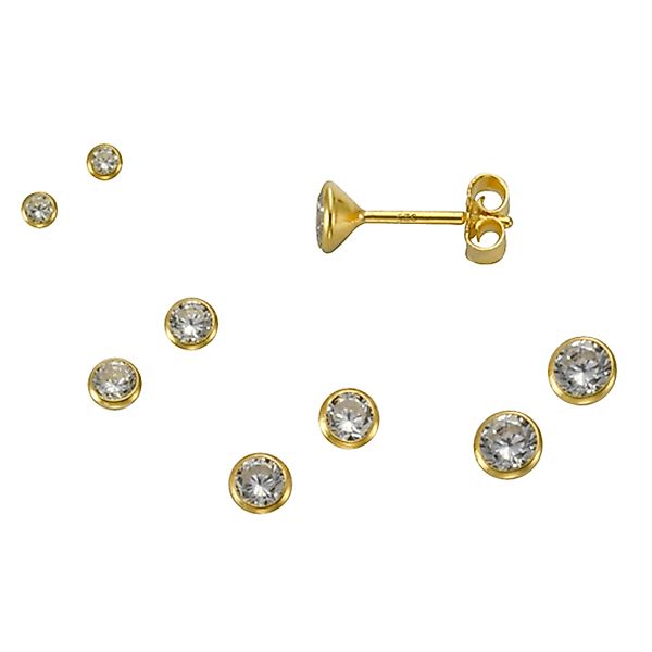 Vivance Paar Ohrstecker 925 Silber vergoldet günstig online kaufen