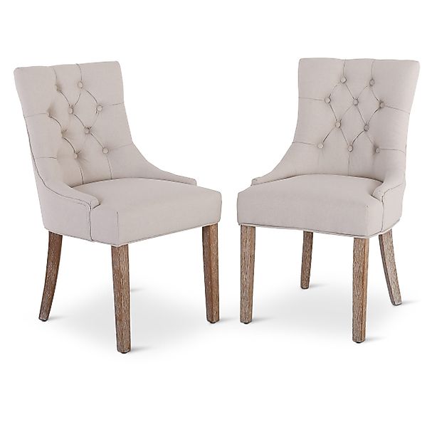 Raburg Esszimmerstuhl Polsterstuhl mit Chesterfield-Design, Beine günstig online kaufen