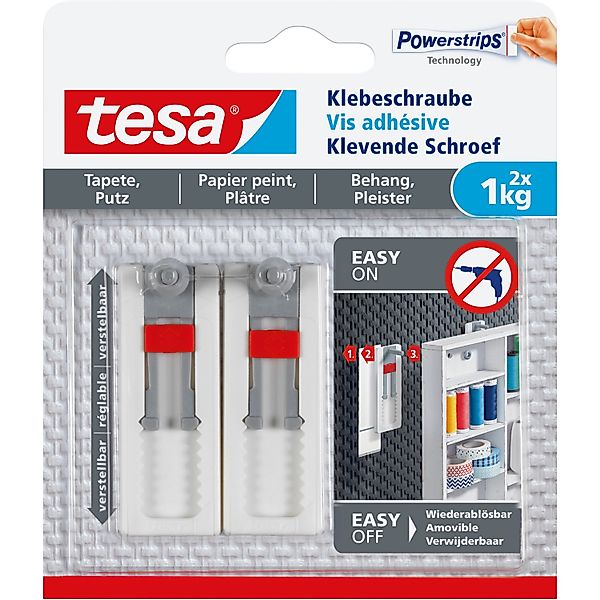 tesa Klebehaken 2x tesa Klebenagel Fliesen&Metall, 2er Set, 3 kg Haltekraft günstig online kaufen