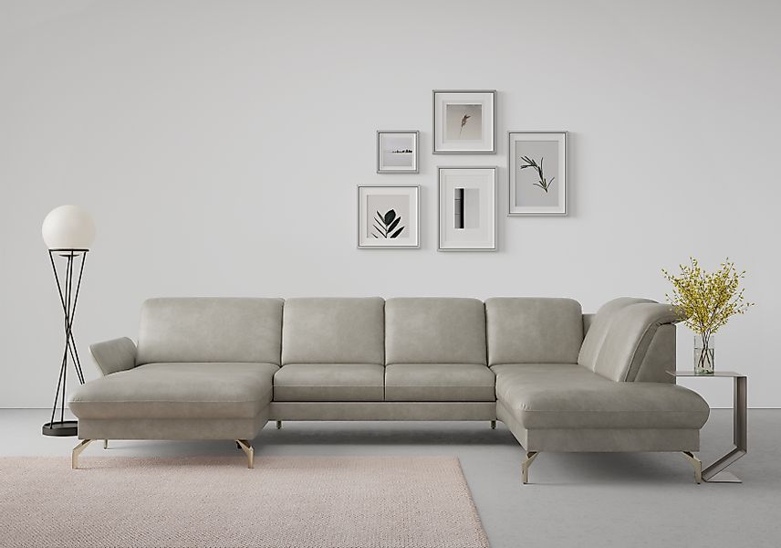 sit&more Wohnlandschaft »Fashion U-Form« wahlweise mit Kopfteilverstellung, günstig online kaufen