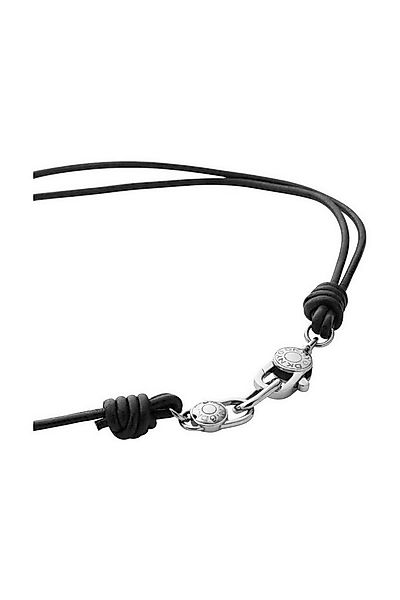 DKNY Collier Damen, aus Leder und Edelstahl, Karabiner, 30cm lang günstig online kaufen
