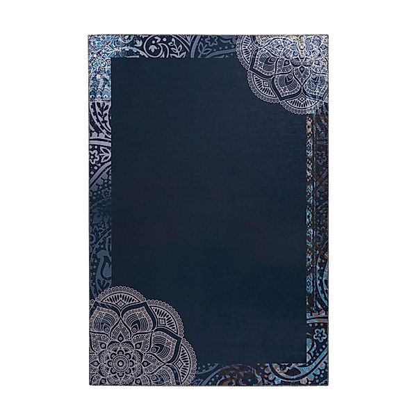 MeGusta Flachflor Teppich Modern Multi - Blau Polyester 130x190 cm Nerea günstig online kaufen