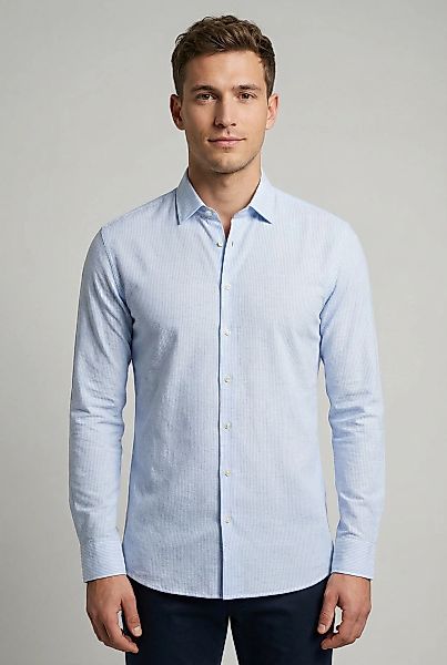 DESOTO Langarmhemd "Casual Kent 1/1" Jerseyhemd, Kentkragen, Slim Fit günstig online kaufen