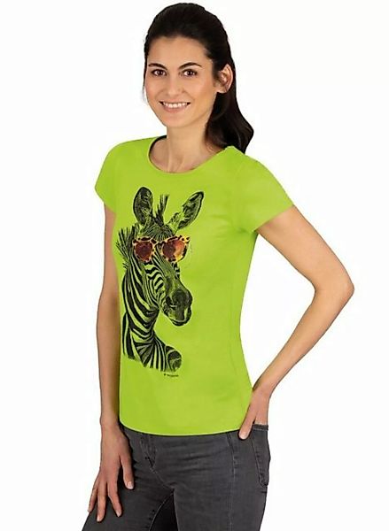 Trigema T-Shirt TRIGEMA T-Shirt mit Zebra-Motiv und Glitzersteinen günstig online kaufen