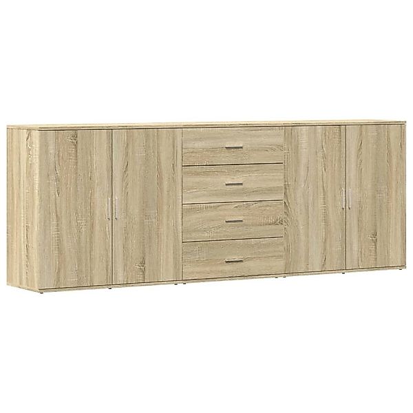 vidaXL Sideboard Sideboards 3 Stk. Sonoma-Eiche günstig online kaufen