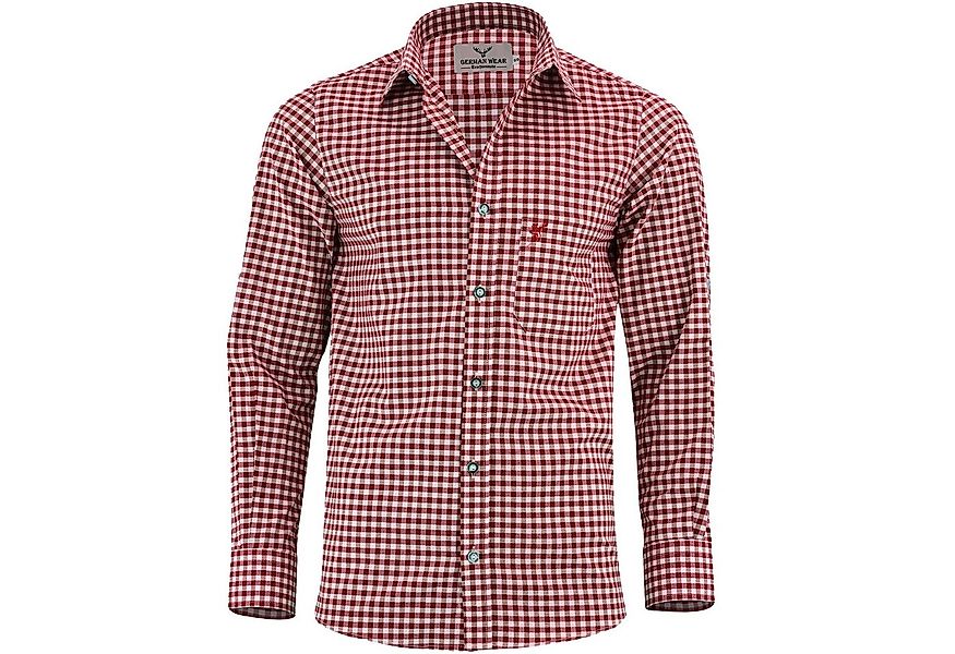 German Wear Trachtenhemd GW1202 Bayerisches Trachtenhemd Trachtenmode Beere günstig online kaufen