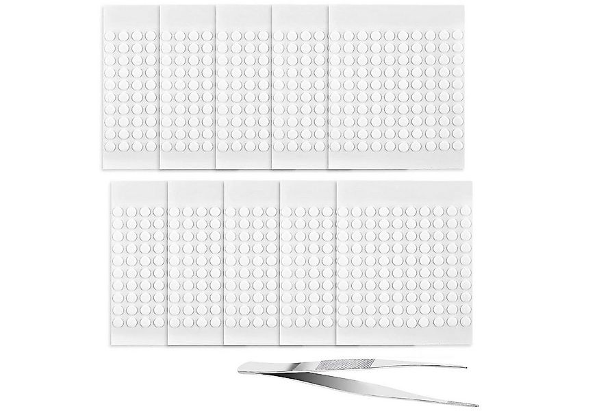 FELIXLEO Doppelklebeband 1000 Stück doppelseitige Klebepunkte mit Pinzette, günstig online kaufen