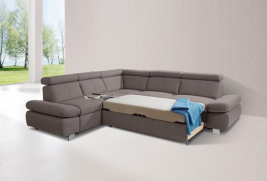 exxpo - sofa fashion Ecksofa "Happy, bequem, tolle Detailverarbeitung, zeit günstig online kaufen