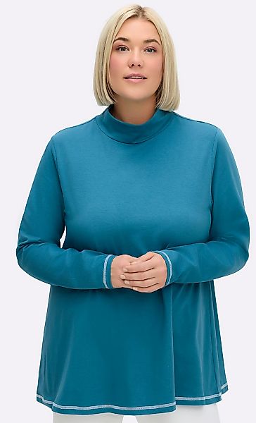 Sheego Rollkragenshirt "Rollkragen-Shirt" 1 Stk. tlg. günstig online kaufen