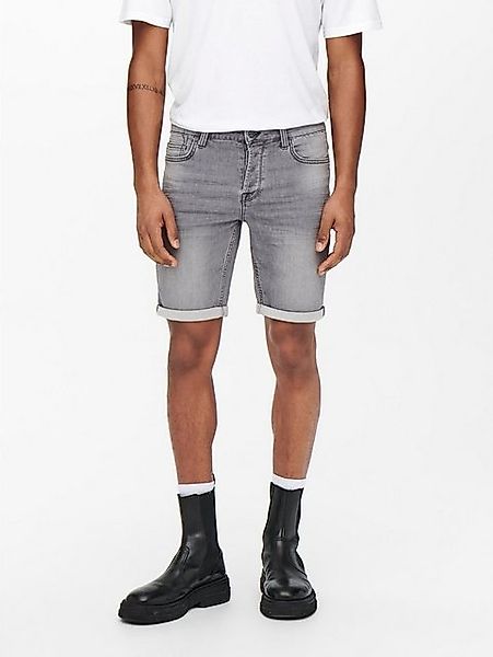 Only & Sons Herren Jeans Short ONSPLY REG GR JOG SHO PK 8583- Regular Fit günstig online kaufen