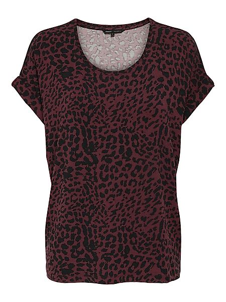 ONLY Kurzarmshirt "ONLMOSTER – Shirt mit Animal-Print und lockerem Schnitt" günstig online kaufen