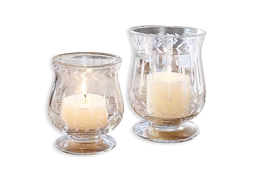 Mirabeau Windlicht Windlicht 2er Set Moon klar (2er Set, 2er Set) günstig online kaufen