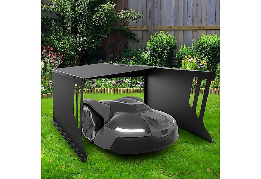 XERSEK Mähroboter-Garage Stahl Rasenmäher Garage Dach Carport Überdachung f günstig online kaufen