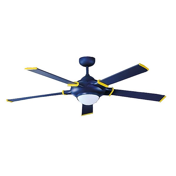 DEKO-ELEKTRO Deckenventilator Blue-Star 135 cm mit Beleuchtung und Fernbedi günstig online kaufen