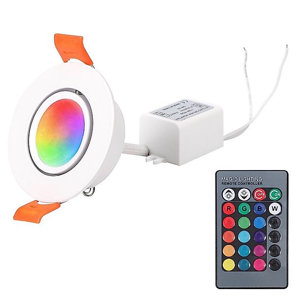 Rosnek LED Einbaustrahler 3W, 16 Farben, günstig online kaufen