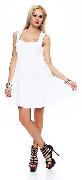 Mississhop Sommerkleid Damenkleid mit breiten Trägern und ausgestelltem Sch günstig online kaufen