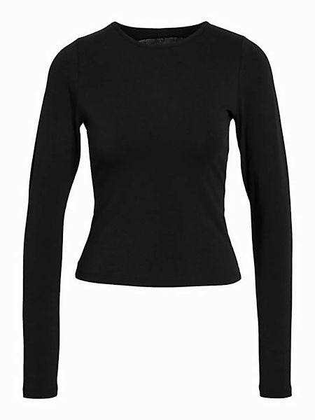 Noisy may Shirttop Top eng anliegend Langarm Rundhals Spitzen-Details 7777 günstig online kaufen