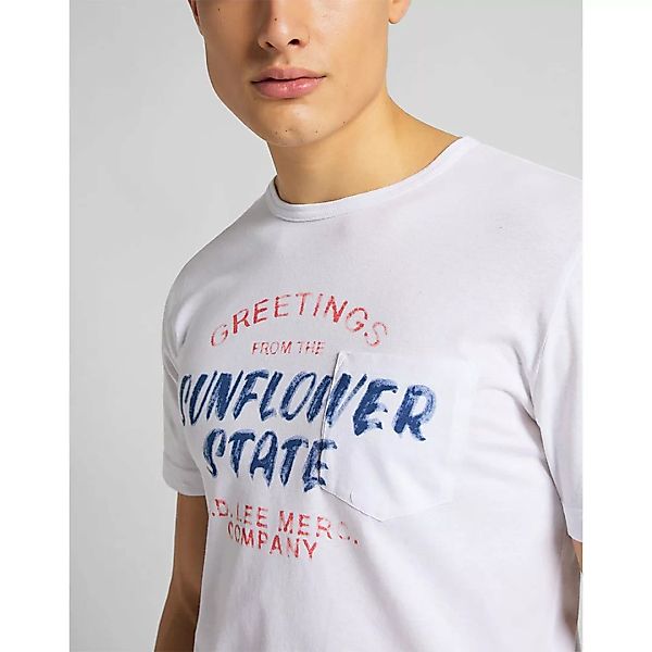 Lee Poster Kurzärmeliges T-shirt 2XL White günstig online kaufen