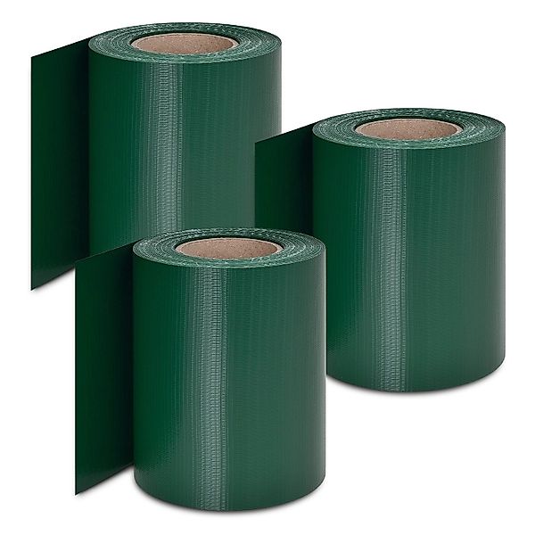 Juskys PVC Sichtschutzstreifen 3er Set Grün günstig online kaufen