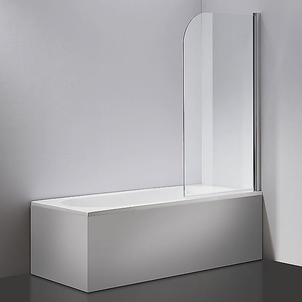 Melko Duschwand Badewannenaufsatz Duschabtrennung Duschkabine 140x80CM günstig online kaufen