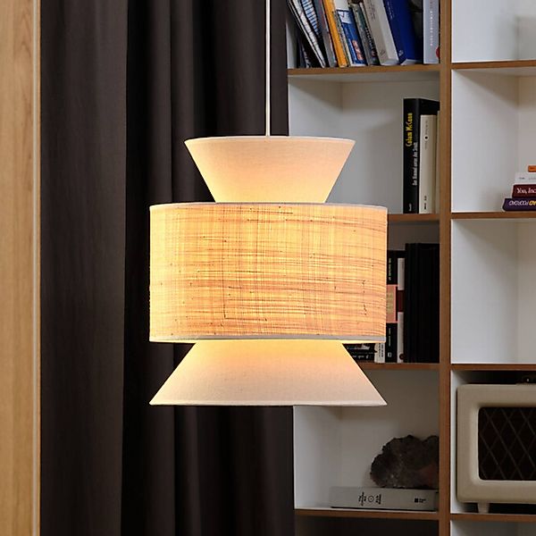 OSRAM Hängeleuchte Decor Wrap Cone, beige, Bast, Leinen, E27 günstig online kaufen