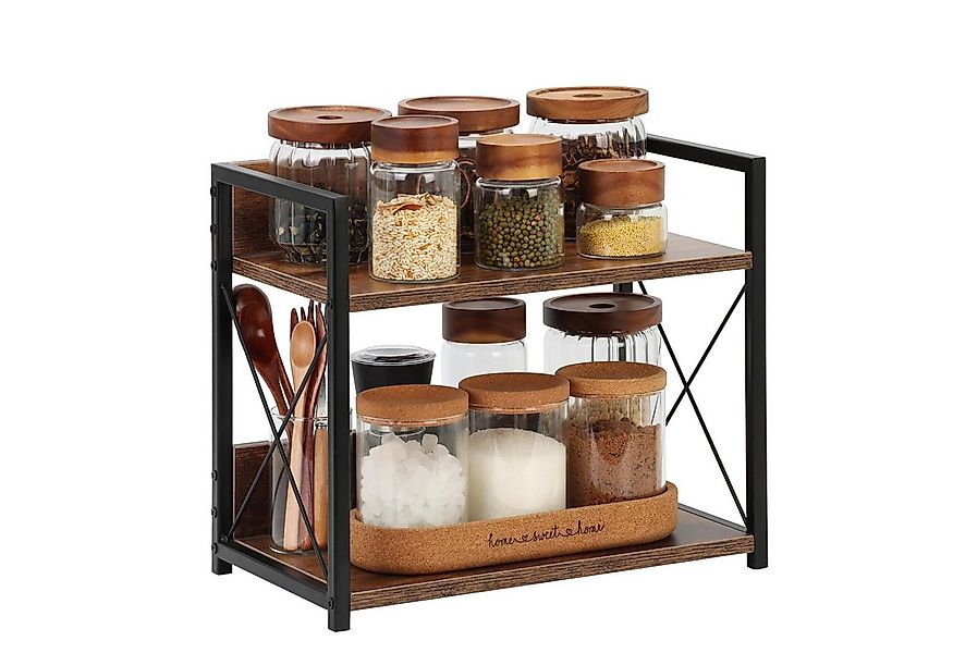 BlingBin Gewürzregal 2 Ebenen Regal Küche Arbeitsplatte, Küchenregal Klein, günstig online kaufen
