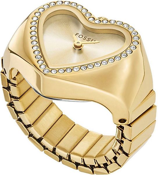 Fossil Uhrenring WATCH RING HEART ES5407, Quarzuhr, Damenuhr, Herzform, ana günstig online kaufen