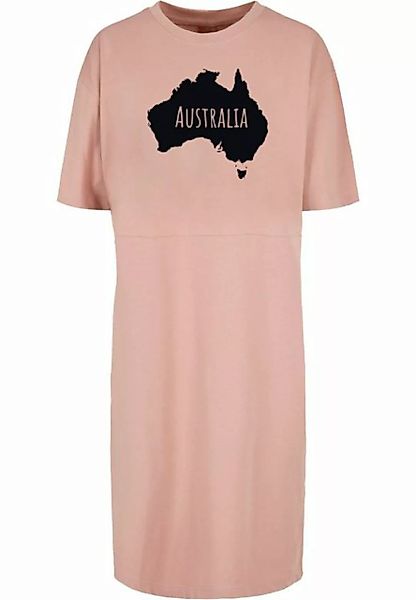 Merchcode Stillkleid "Damen Ladies Australia Organic Oversized Slit Tee Dre günstig online kaufen