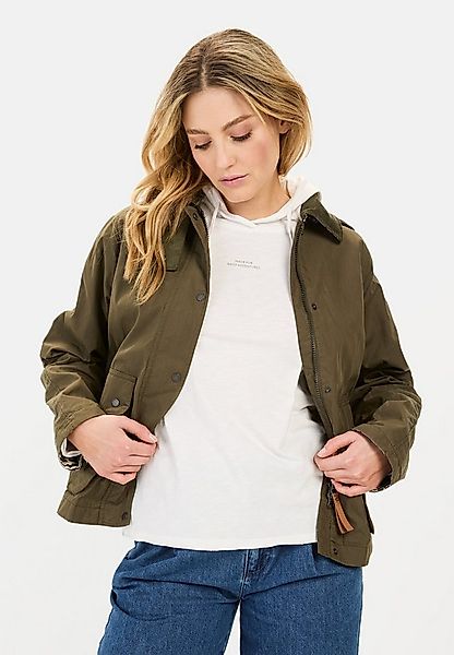 camel active Blouson mit Cordkragen Langarm Kapuze Markenlabel günstig online kaufen
