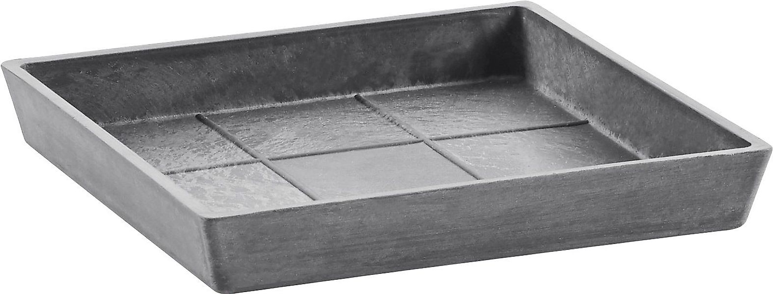 ECOPOTS Blumentopfuntersetzer SQUARE SAUCER Grey, BxTxH: günstig online kaufen