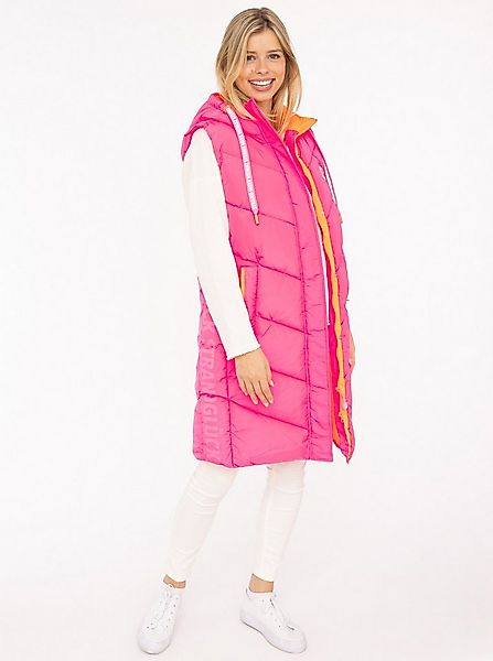 Zwillingsherz Steppweste "Strandglück" seitlicher Print, Kapuze, Taschen, m günstig online kaufen