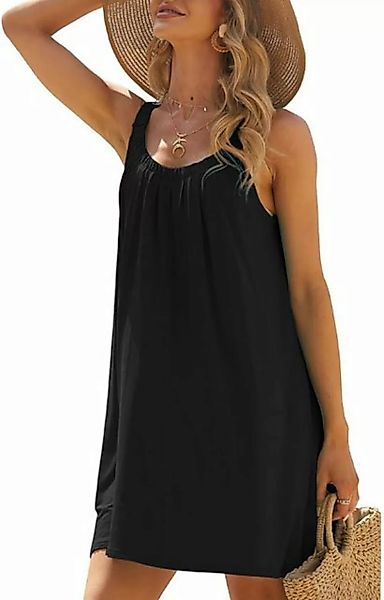 BlauWave A-Linien-Kleid Damen Strand kleideKurz Sommerkleid (1-tlg., Sommer günstig online kaufen