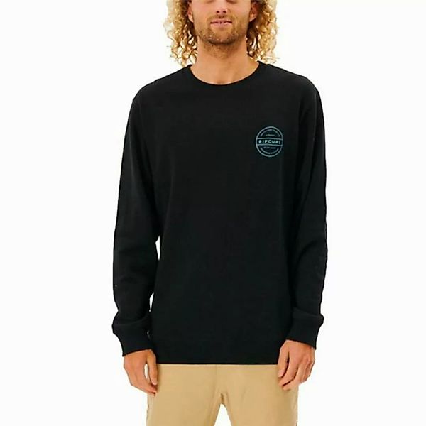 Rip Curl Sweater Herren Sweater ohne Kapuze Rip Curl Re Entry Crew Schwarz günstig online kaufen