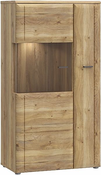 FORTE Vitrine "Akinori", (B/H/T 75,1/140/41,8 cm), Highboardvitrine, Glastü günstig online kaufen