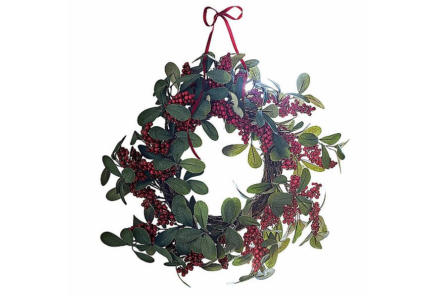Mirabeau Weihnachtsfigur Kranz Lenius grün/rot (kein Set, kein Set) günstig online kaufen