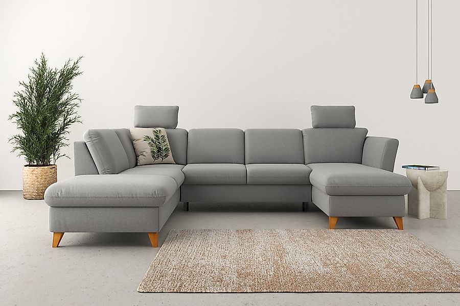 Home affaire Wohnlandschaft "Trelleborg U-Form" Federkern-Polsterung, wahlw günstig online kaufen