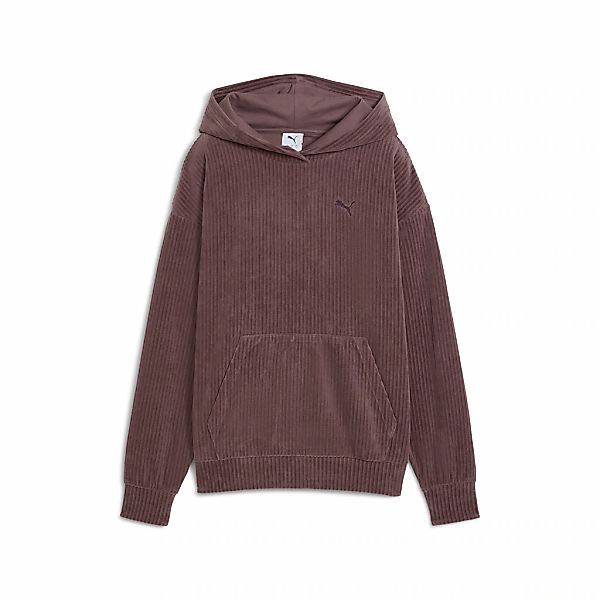 PUMA Kapuzensweatshirt "ESS ELEVATED COMFORT VELOUR RIB HOODIE", mit Kängur günstig online kaufen