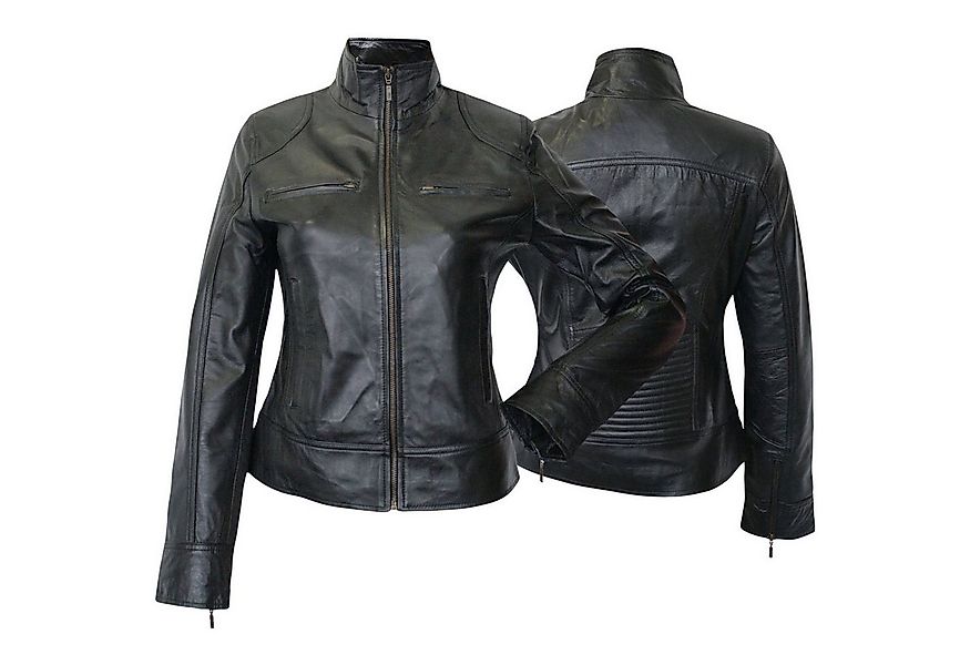 German Wear Lederjacke Trend 408J schwarz Damen Lederjacke Jacke aus Lamm N günstig online kaufen