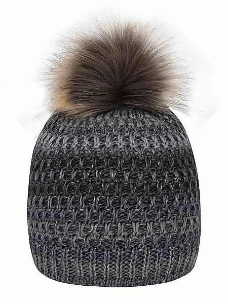 Schietwetter Beanie Unisex Erw. Strickwintermütze gefüttert, kuschelig (1-S günstig online kaufen