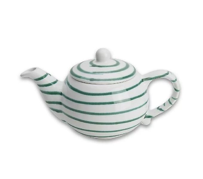 Gmundner Keramik Grüngeflammt Teekanne glatt 0,5 L / h: 12 cm günstig online kaufen