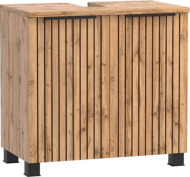 welltime Waschbeckenunterschrank, Welltime, Breite 60 cm, 2-türig, gedämpft günstig online kaufen