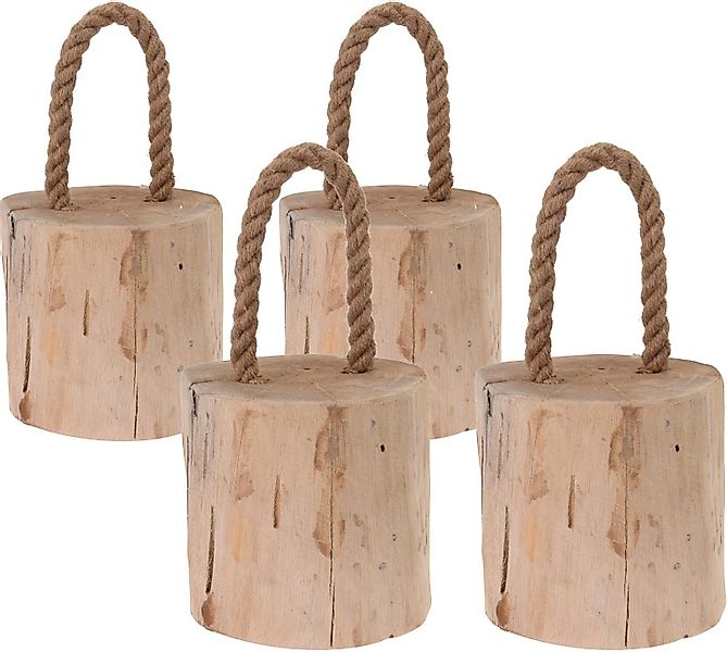 Koopman Türstopper Türhalter Teakholz Unikat 1,5 günstig online kaufen