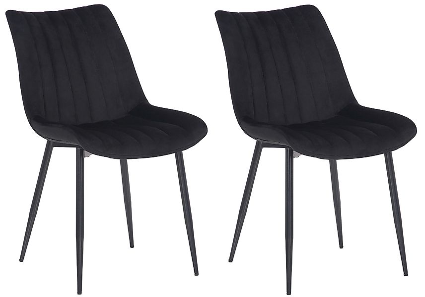 CLP Esszimmerstuhl Rahden Samt (2er Set), günstig online kaufen